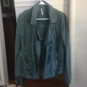 Free People jacket small. Linen cotton blend